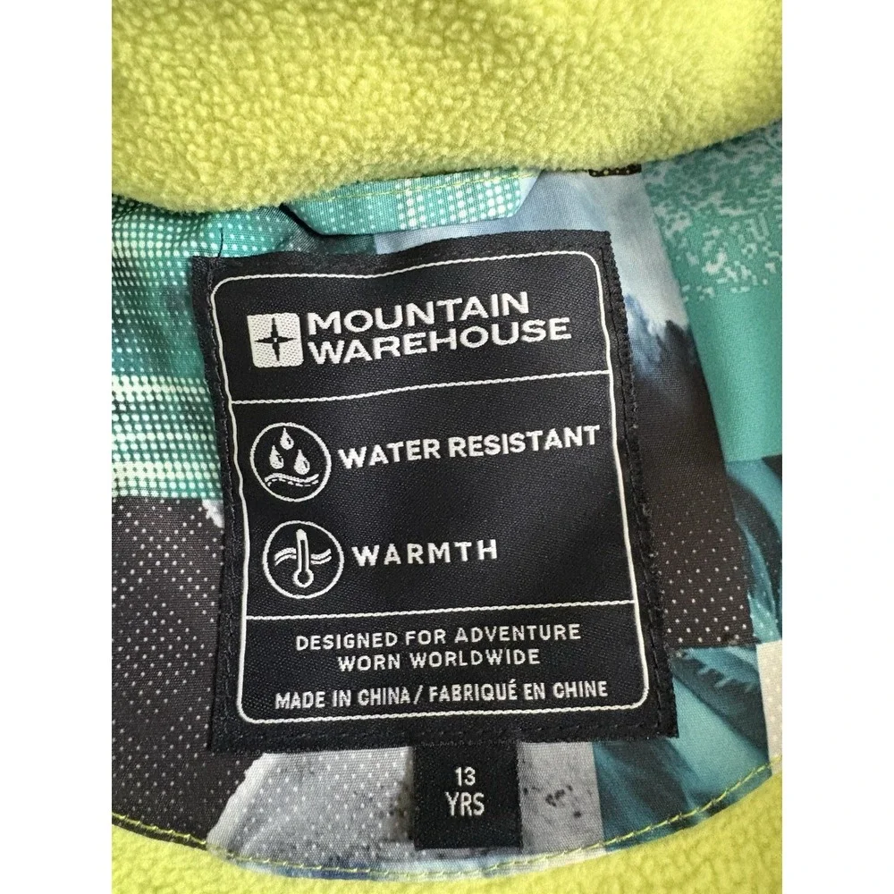 Mountain Warehouse Kids Ski Snowboard‎ Jacket -Zip with Hood.-  unisex L (13yrs)